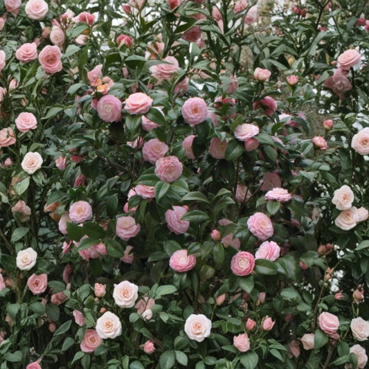 Pink Perfection Camellia Japonica Live Plant – Camellia japonica | Well-Rooted Starter | 3 Inch Pot | Unique Pink Blooms | Evergreen Flowering Shrub
