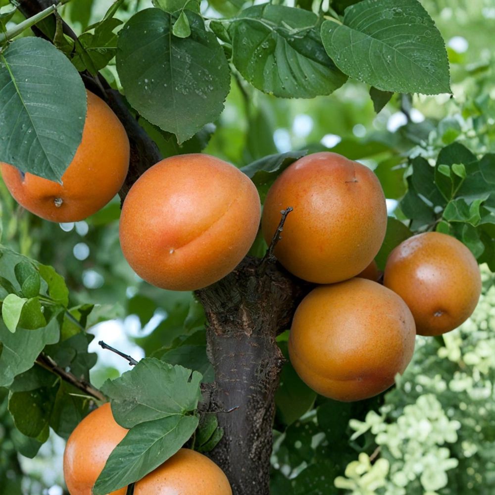 Tomcot Apricot Tree – Prunus armeniaca Bare Root | 3 Feet Tall | Early Harvest Sweet Apricot | Cold Hardy Fruit Tree | Backyard Orchard Starter