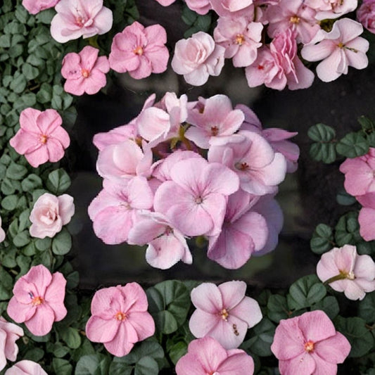 Maverick Appleblossom Geranium Seeds – 10 Premium Flower Seeds | Pink & White Blooms | Patio & Container Friendly | Easy to Grow