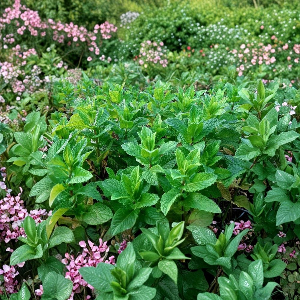 8+ Peppermint Plants with Roots | Organic, Non-GMO Live Mint Plants | No Pesticides | Fast Growing Herb for Indoor & Outdoor Gardens