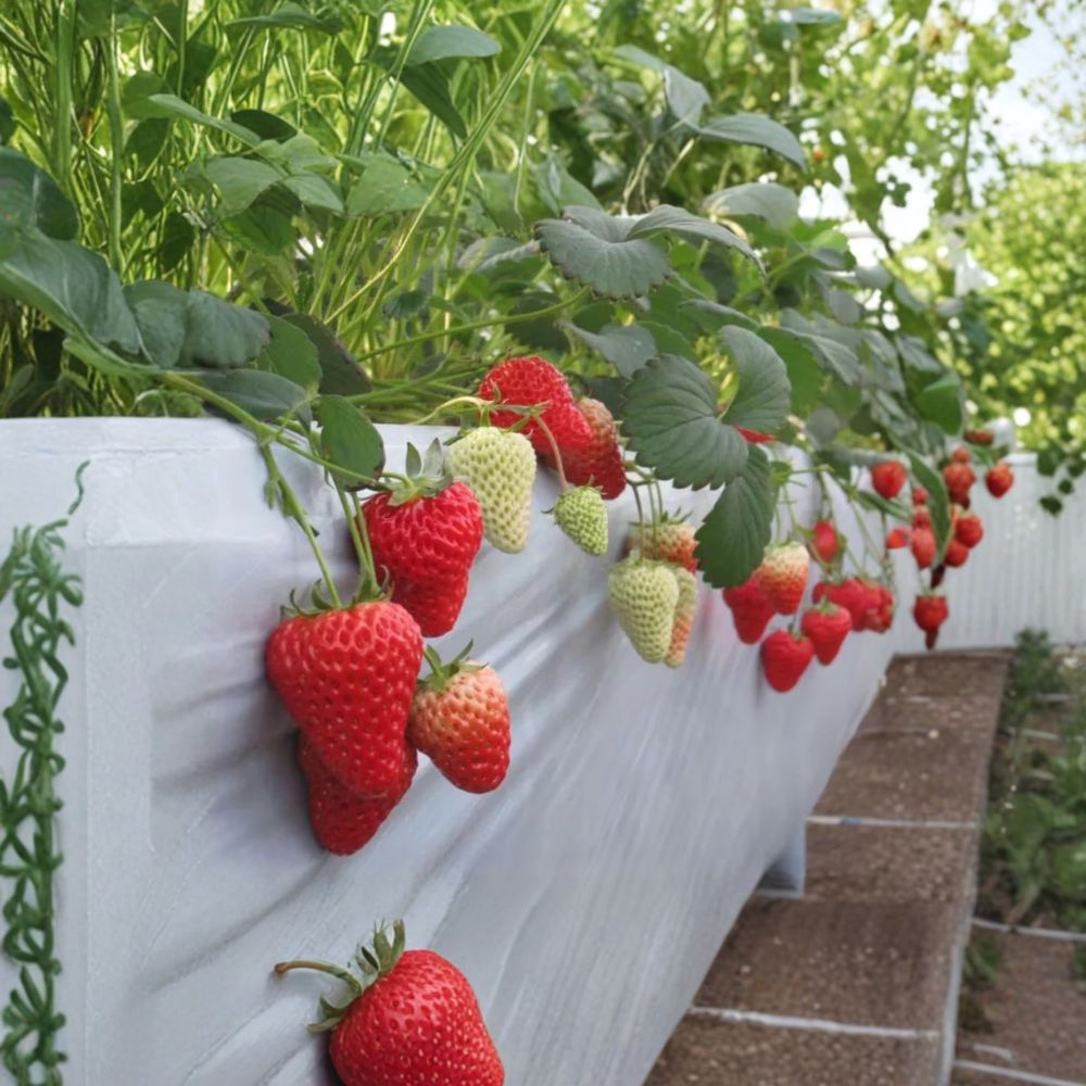 Benihoppe Strawberry Plants – Fragaria × ananassa Live Bare Root | 5 Pack Japanese Premium Strawberries | Sweet Balanced Flavor | 紅ほっぺ 红颜草莓