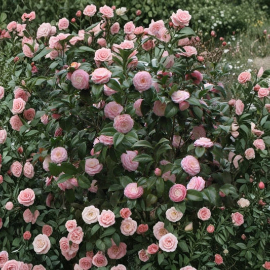 Pink Perfection Camellia Japonica – Live Starter Plant | Well Rooted | 3-Inch Pot | Unique Pink Blooms | Evergreen Flowering Shrub | Zones 7–10