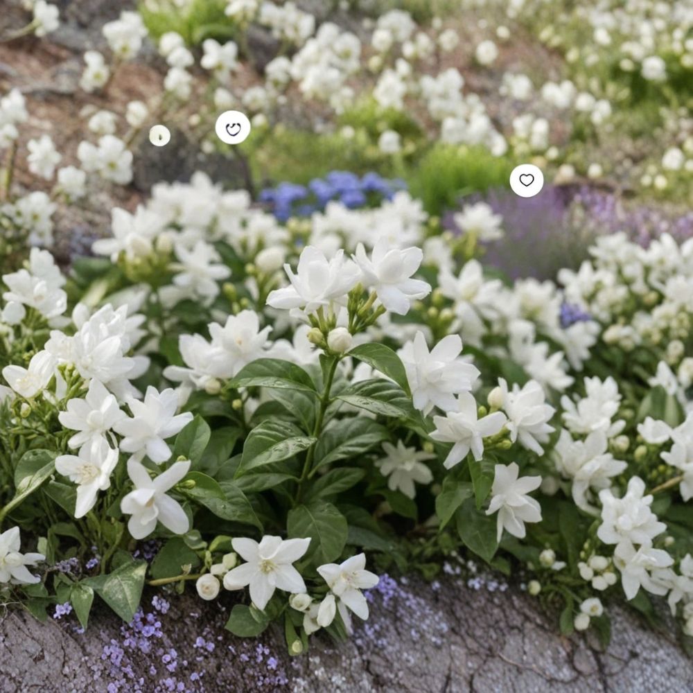Arabian Jasmine Plant – Jasminum sambac Live Starter | Extremely Fragrant White Flowers | Indoor Outdoor Plant