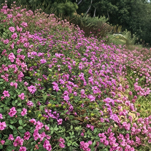 Purple Trailing Lantana Live Plant – 1 Gallon Fully Rooted | Drought-Tolerant Groundcover Vine | Heat Loving Landscape Plant