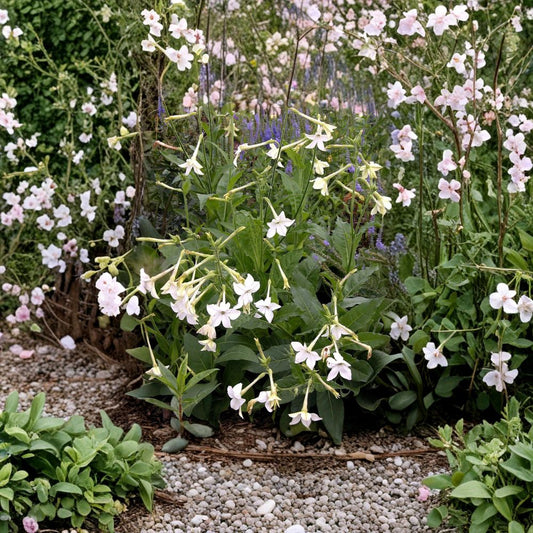 Nicotiana Alata Seeds 1000 – Jasmine Flowering Tobacco | Fragrant Night Blooming Flowers | Bulk Flower Seeds | Ornamental Garden Plant