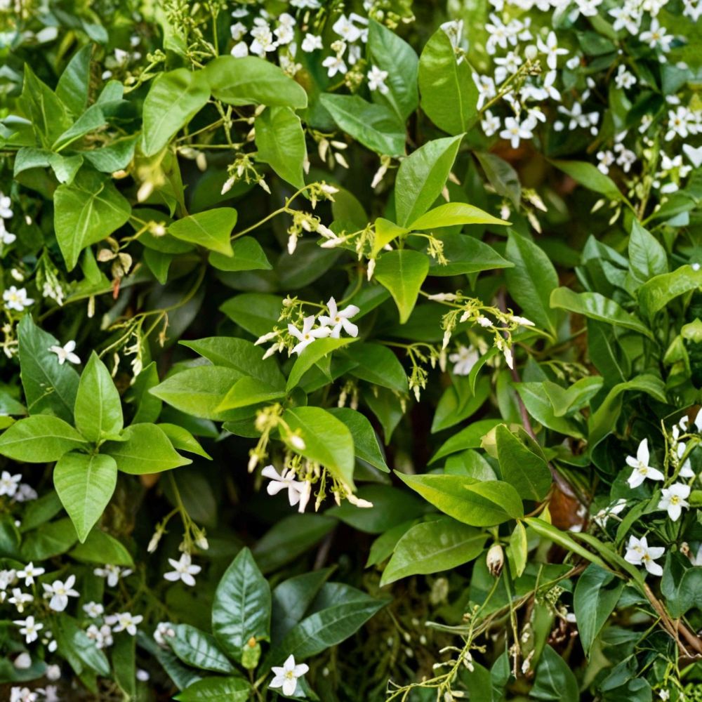 Confederate Star Jasmine – Trachelospermum jasminoides Live Plant | 4–6 Inches Tall | Fragrant Flowering Vine | Patio & Garden Ready | Easy to Grow