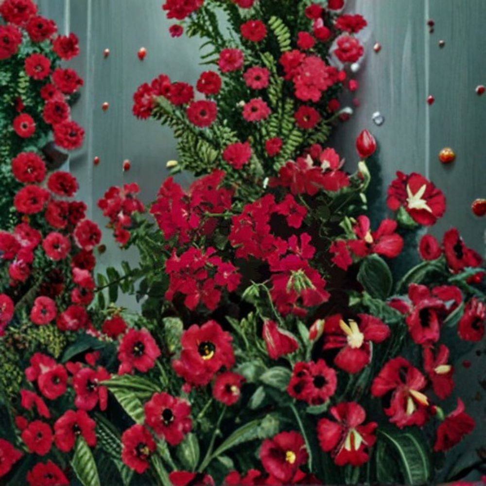 Geranium Tornado Red – Pelargonium Seeds | 1,000 Seeds | Cascading Red Blooms | Basket & Container Friendly | Sweetly Scented Variety | Easy to Grow