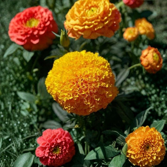 Marigold Coco Gold – Tagetes Flower Seeds | 250 Seeds | Golden Cut Flowers | Tall African Marigold | Weather Resistant | Easy to Grow