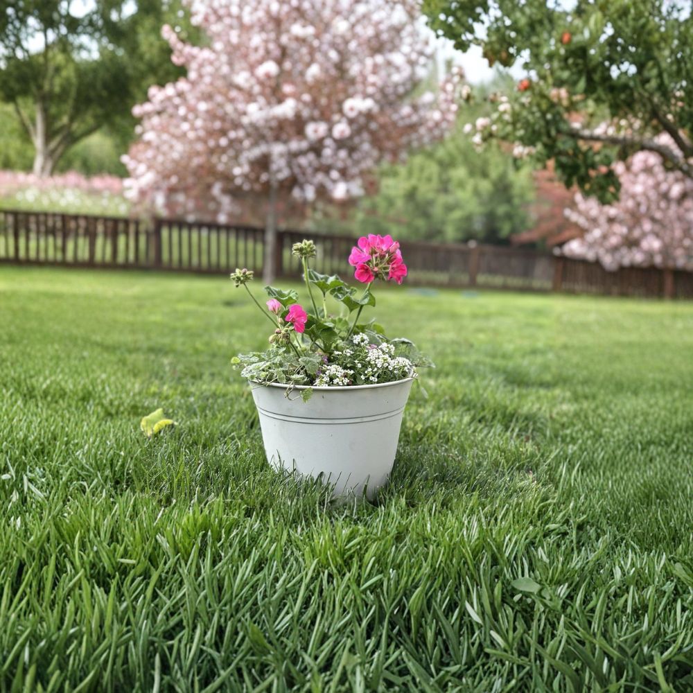 Spring Flower Planters – Ready for Porch or Patio | Seasonal Outdoor Planters | Colorful Patio Decor | Ready to Display | Local Pickup Only