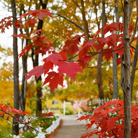 Red Maple Tree – Acer rubrum Bare Root Live Starter | 12–24 Inch Native Shade Tree | Fast Growing Landscape Tree