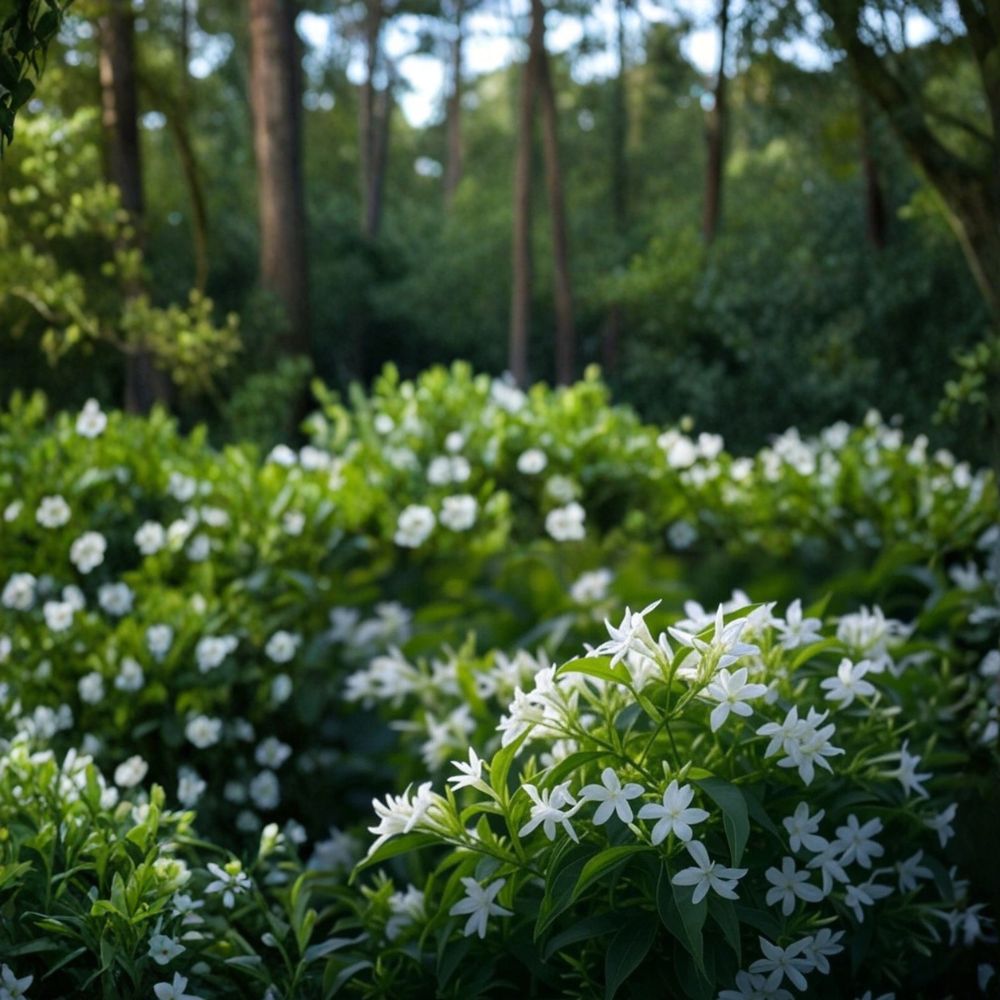 Star Jasmine Live Rooted Plant – Trachelospermum jasminoides | 6–12 Inch Rooted Stem | Fragrant Evergreen Climbing Vine | Easy to Grow