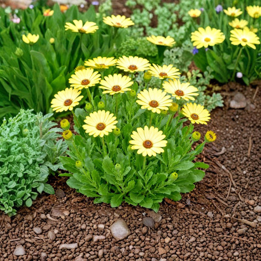 Banana Cream Daisy – 3 Live Perennial Plants | Healthy Bare Roots | Soft Creamy Yellow Blooms | Full Sun Garden Flower | Pollinator Friendly