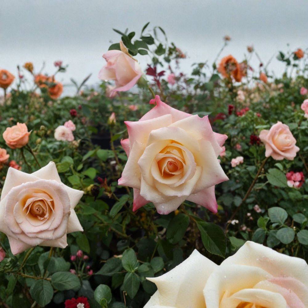 Peace Rose – Rosa Hybrid Tea Live Plant | 3 Gallon Rose Bush | Yellow Blend Blooms | Classic Garden Rose | Two-Year-Old Field Grown Plant