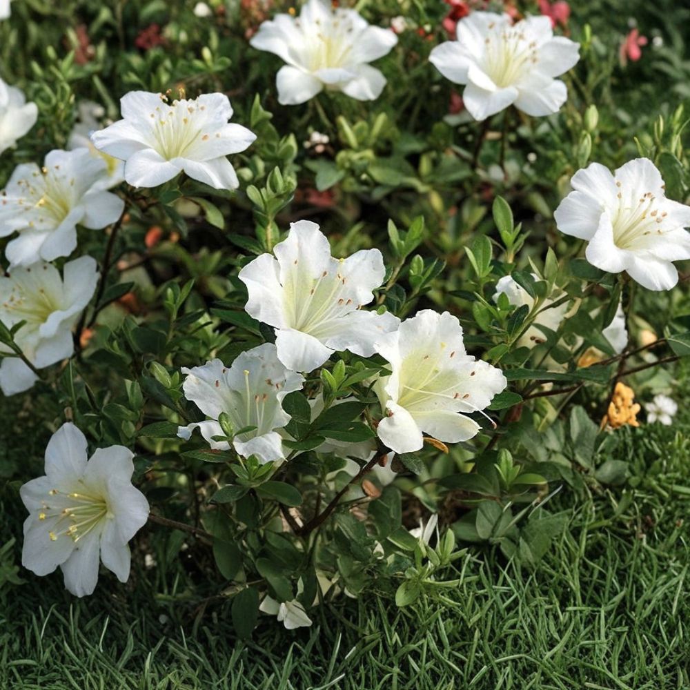 White Gumpo Dwarf Azalea – Satsuki Hybrid Live Starter Plant | 4 Inches Tall | Healthy Rooted Plant | Compact Evergreen Shrub | Great for Rock Gardens & Containers