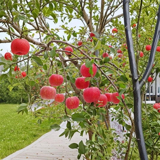 Fuji Apple Tree – Malus domestica Bare Root | 32 Inches Tall | M7 Rootstock Semi-Dwarf | Red Fuji Apple Tree | Edible Fruit Garden Tree