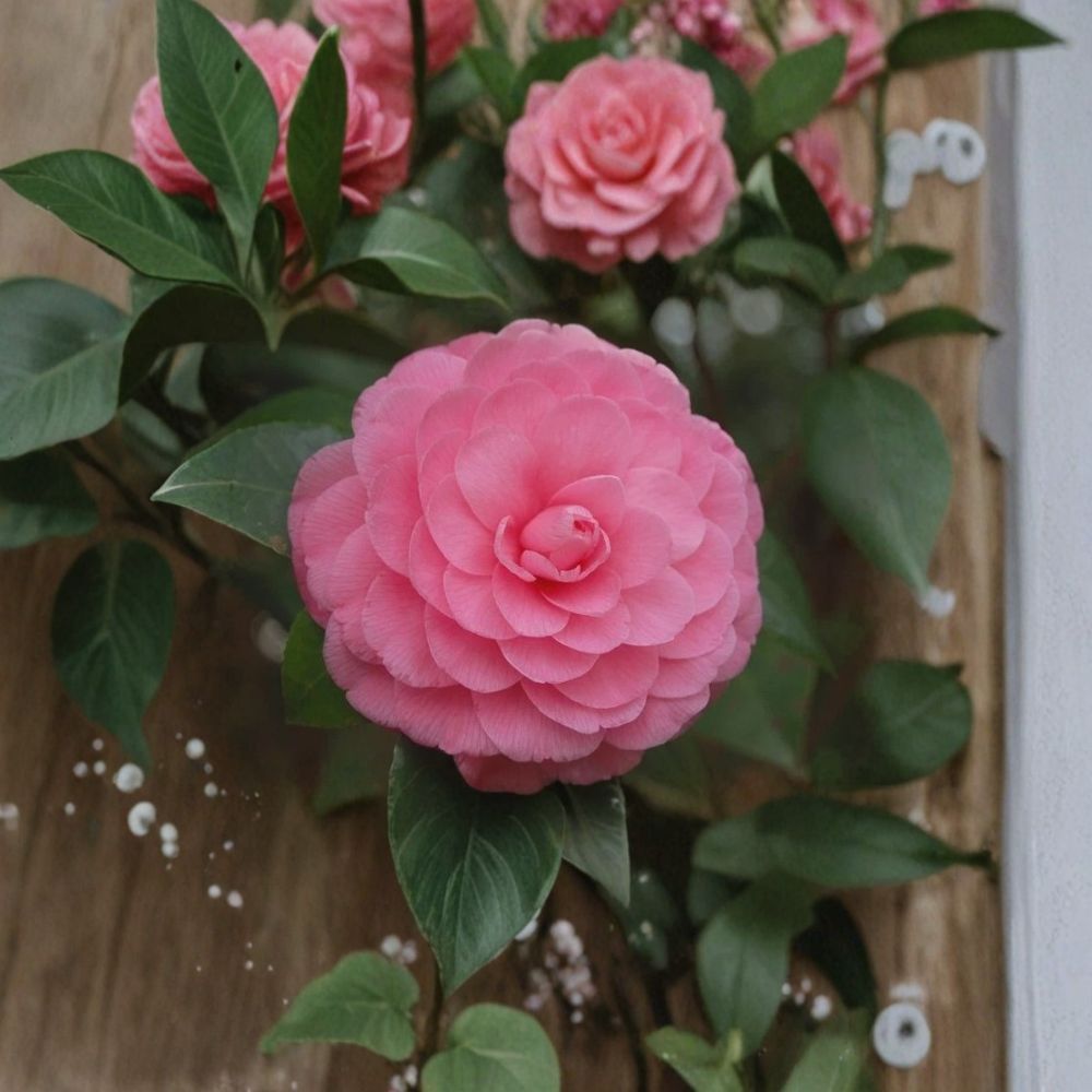 Pink Perfection Camellia Japonica – Live Starter Plant | 4L Size | Ships Without Pot | Evergreen Flowering Shrub | Shade Garden Favorite