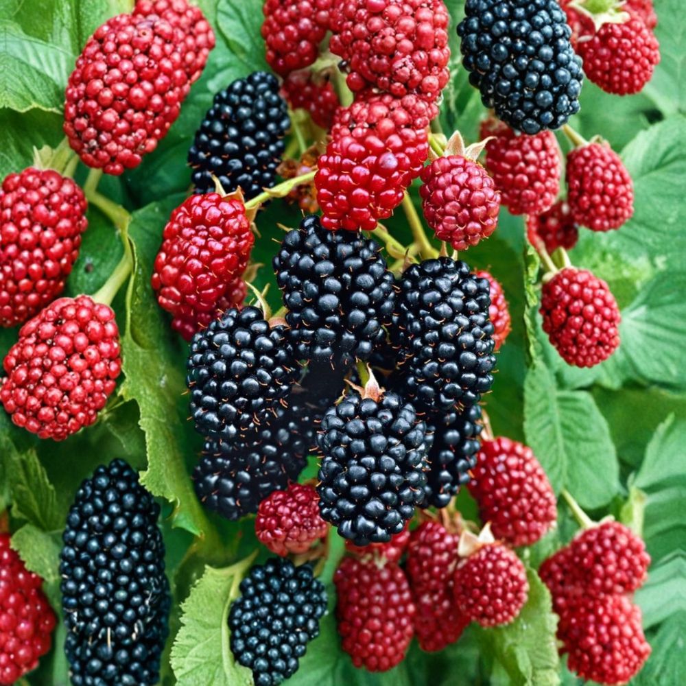 4 Navaho Thornless Blackberry Live Plants – Rooted Starters | 4–6 Inch Berry Bushes | Easy to Grow | No Pot