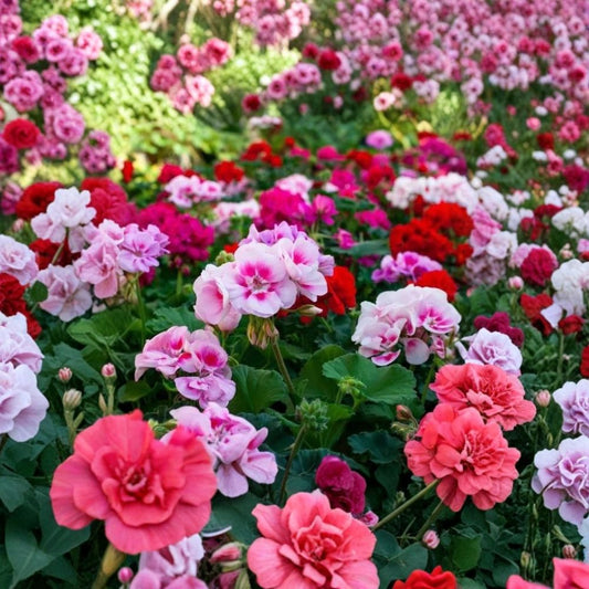 Mixed Color Geranium Seeds – 20+ Rare Perennial Non-GMO Flower Seeds | Easy to Grow | Indoor & Outdoor Garden Friendly | Pollinator Attracting Blooms