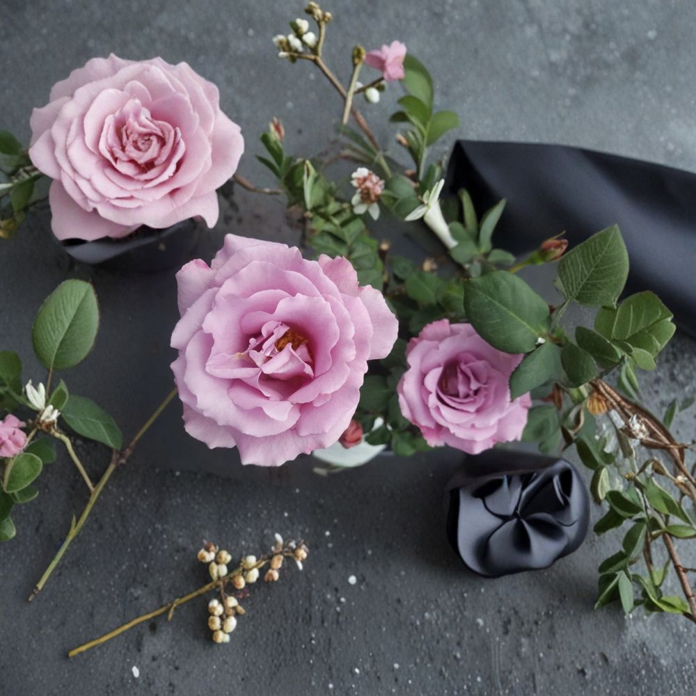 Angel Face Floribunda Rose – Rosa Hybrid Live Plant | 3 Gallon Size | Mauve Lavender Floribunda Rose | Includes Root-Wrapped Plant | Fragrant Garden Favorite | Easy to Grow