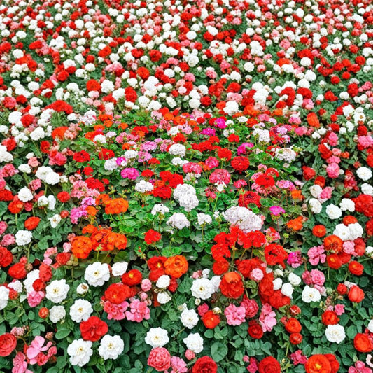 Mixed Color Geranium Seeds – 10 Pelargonium Zonale F2 Mix Seeds | Pink Purple Red Salmon White Flowers | Patio & Garden Blooms