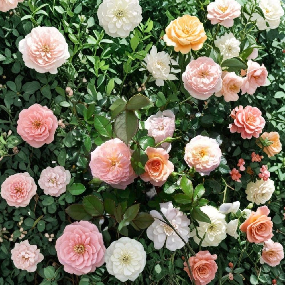 Apricot Drift Rose – Rosa Hybrid Live Plant | 5 Gallon Groundcover Rose | Apricot Blooms | Disease Resistant Shrub Rose | Two-Year-Old Field Grown Plant