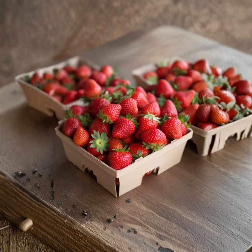 Chandler Strawberry – 50 Live Bare Root Plants | June Bearing Variety | Sweet Large Berries | Indoor & Outdoor Garden Friendly