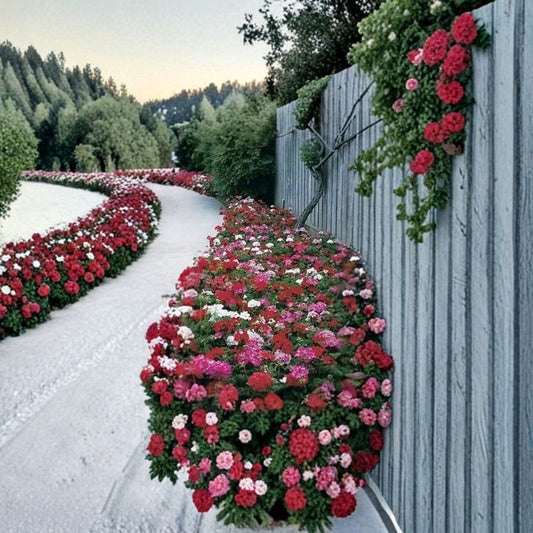 Geranium Maverick Mix – Pelargonium Seeds | 1,000 Seeds | Mixed Color Blooms | Robust Garden Geranium | Pot & Landscape Friendly | Easy to Grow
