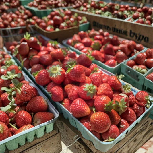 Chandler Strawberry – Fragaria × ananassa Live Bare Root Plants | Set of 25 | June Bearing | Sweet Garden Berry