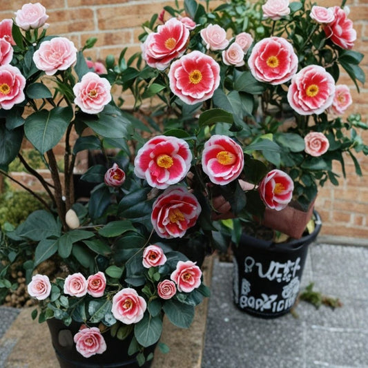 Tama Electra Camellia Japonica Live Plant – Well-Rooted Starter | 3 Inch Pot | Unique Camellia Variety | Evergreen Flowering Shrub | Zones 7–10