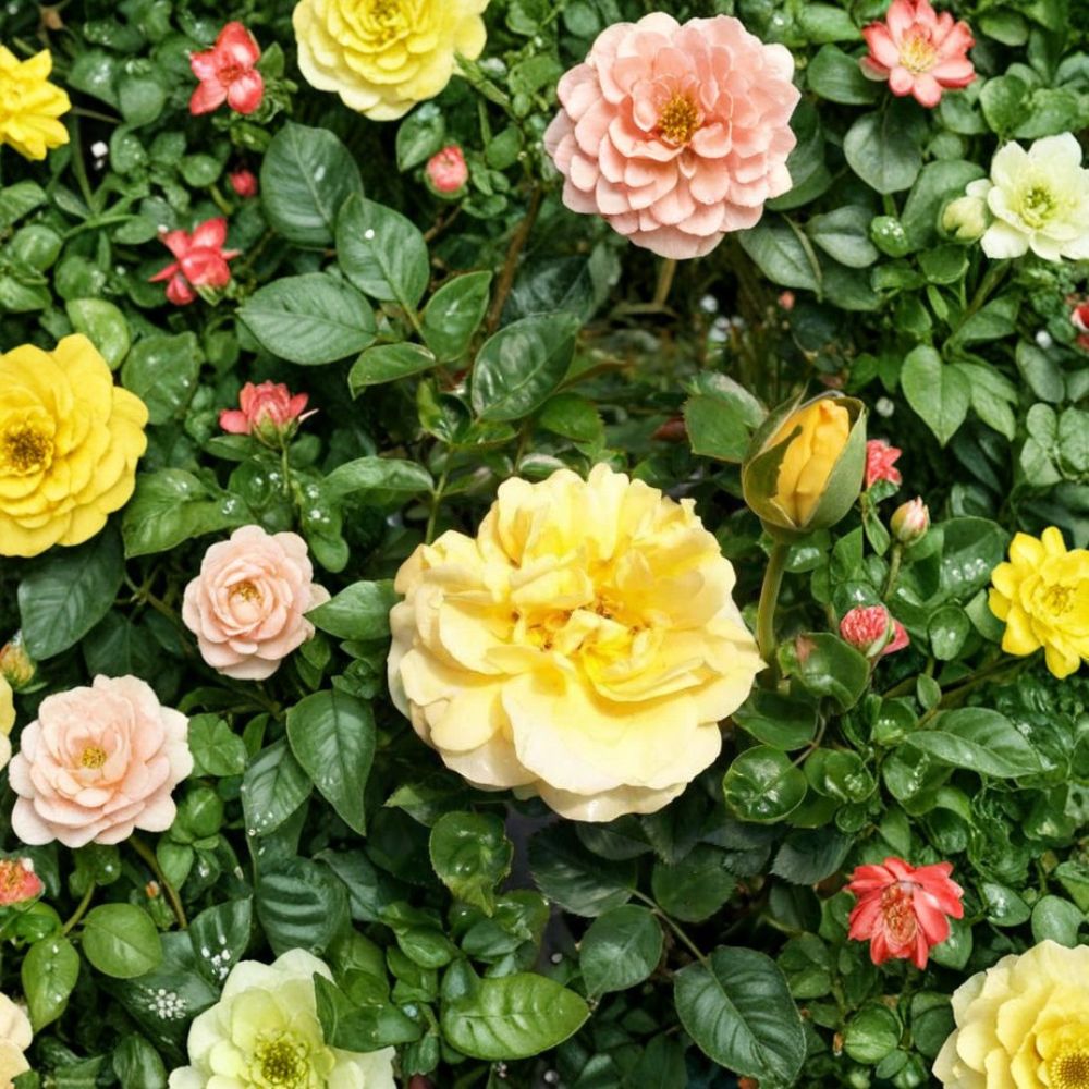 Julia Child Rose – Rosa Floribunda Live Plant | 2 Gallon Size | Butter Gold Blooms | 2006 AARS Award Winner | Fragrant Garden Rose