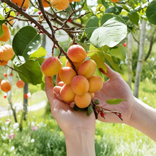 Tibetan Apricot Tree – Dormant Rooted Starter Plant | Self-Pollinating Hardy Apricot | Edible Fruit Tree Shrub | Zones 5–8