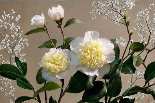 Jury’s Yellow Camellia Japonica – Live Starter Plant | 3 Inch Pot | Rare Unique Flowering Camellia | Evergreen Garden Shrub