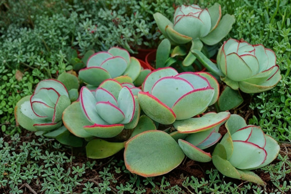 Cotyledon Orbiculata ‘Hakubi’ Live Succulent – Approx. 3 Inch Variegated Plant | Rare Collector Succulent | Ships Bare Root