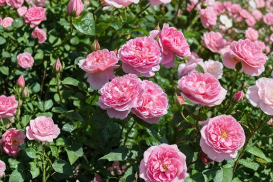 Pink Climbing Rose – Live Starter Plant | 6 Months Old | Fragrant Pink Flowers | No Pot | Flowering Climbing Rose Vine | Trellis & Garden Friendly