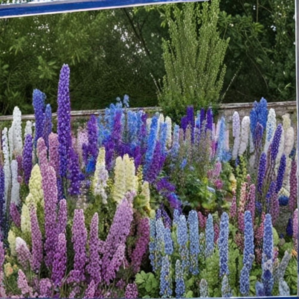 Mixed Delphinium Flower Seeds - 100+ Seeds - Stately Wildflowers - Delphinium spp.