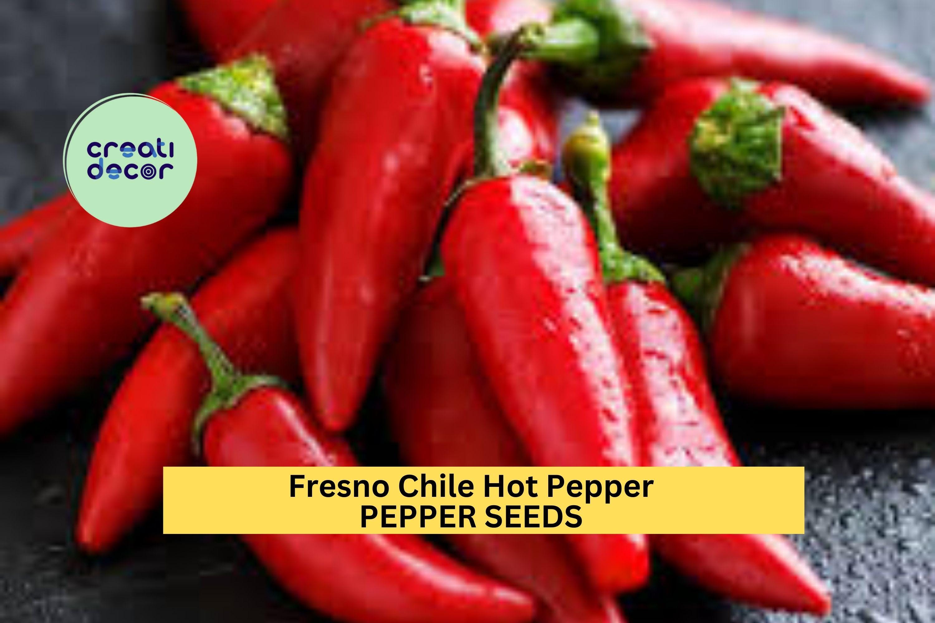 3pcs of 250mg Fresno Chile Hot Pepper Seeds – Spicy Red Chili for Salsa, Pickling, Roasting, and Home Garden Planting Seeds for Planting