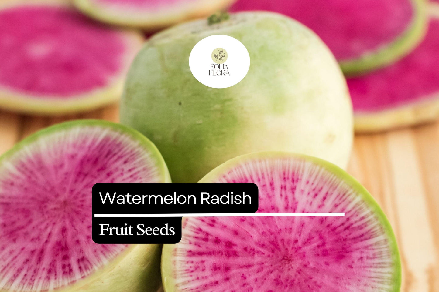 500+ Watermelon Radish Seeds – Heirloom Red Meat Radish for Garden Planting