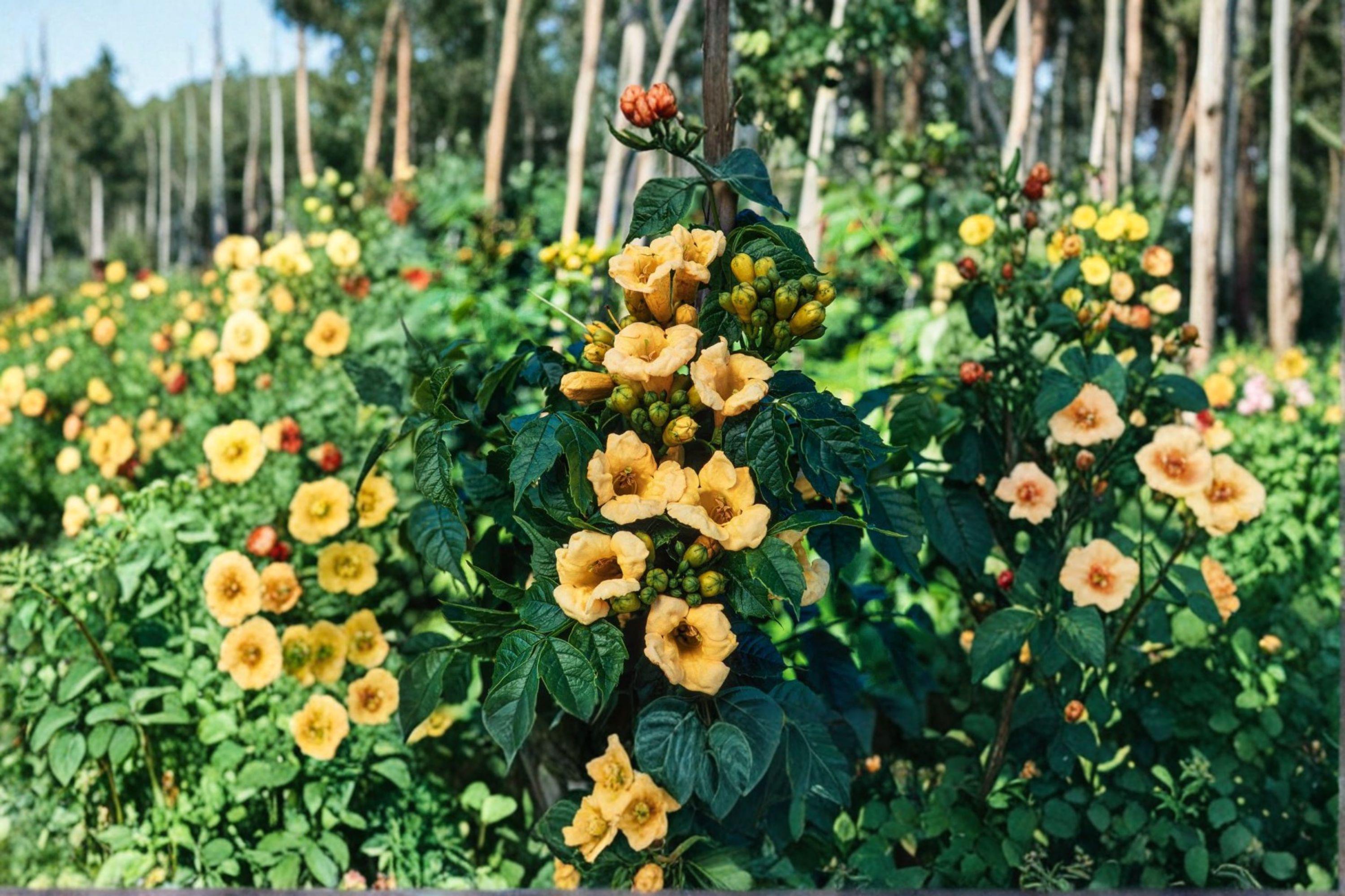 Campsis radicans 'Flava' – Yellow Trumpet Vine Seeds | 20 Seeds | Bright Summer Blooms