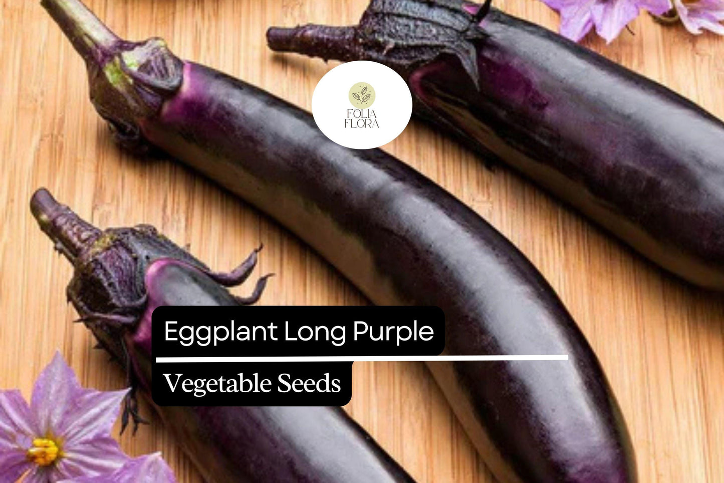 300mg Eggplant Long Purple Seeds Solanum melongena | Heirloom Variety, Tender & Mild Flavor, High-Yield Plants