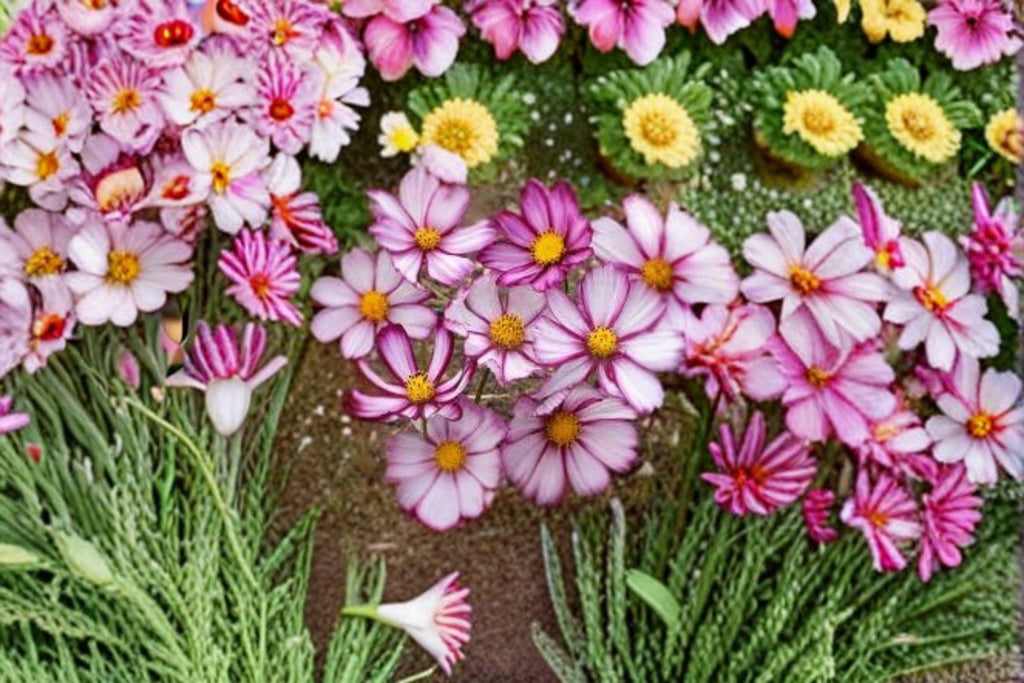 Cosmos – Picotee 100 Seeds | White Blooms with Pink Edges | Elegant Cottage Flower | Easy to Grow