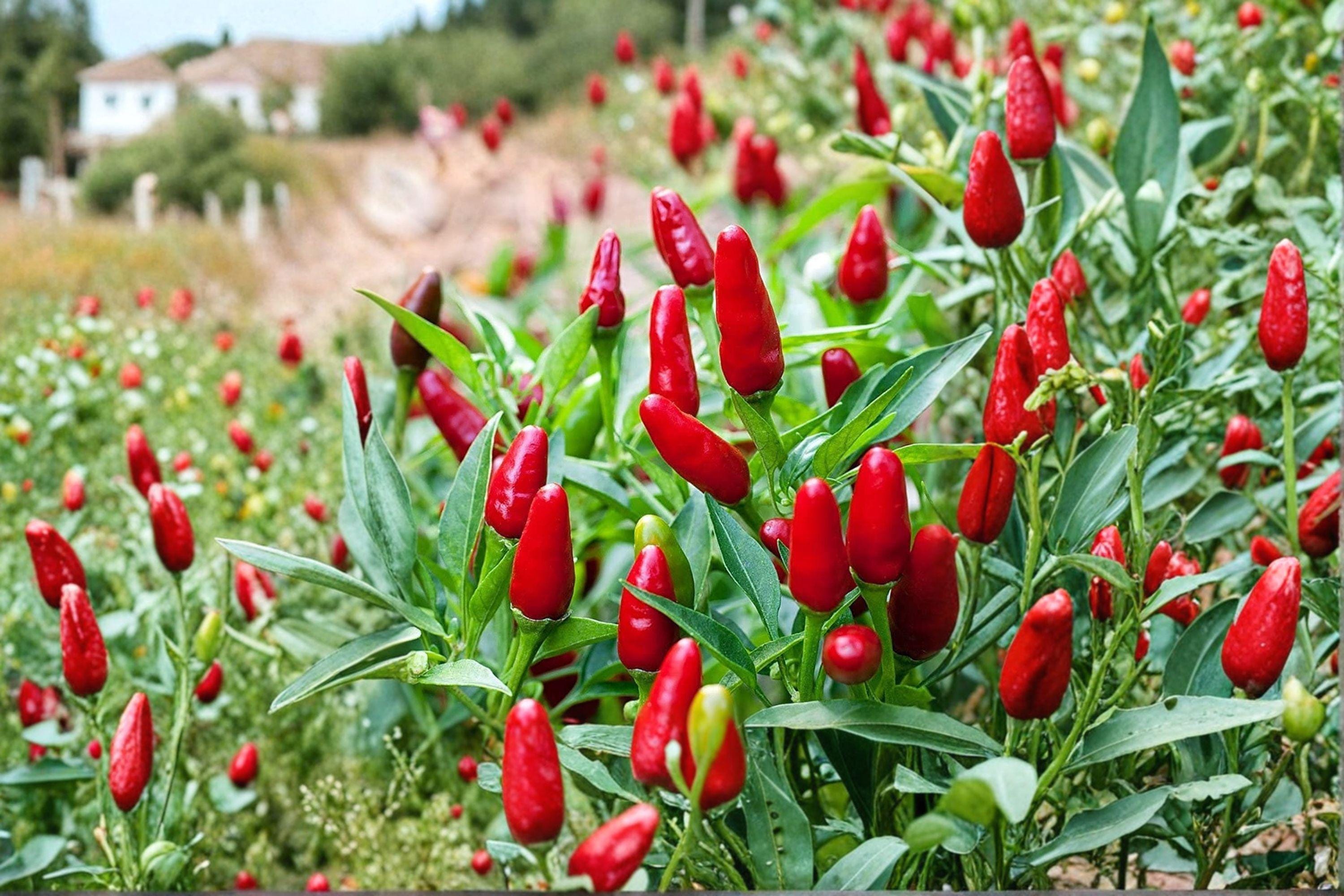 Thai Garden Bird – Hot Pepper 30 Seeds | Very Hot Thai Chili | Upright Fruits | Compact & Heavy Producing