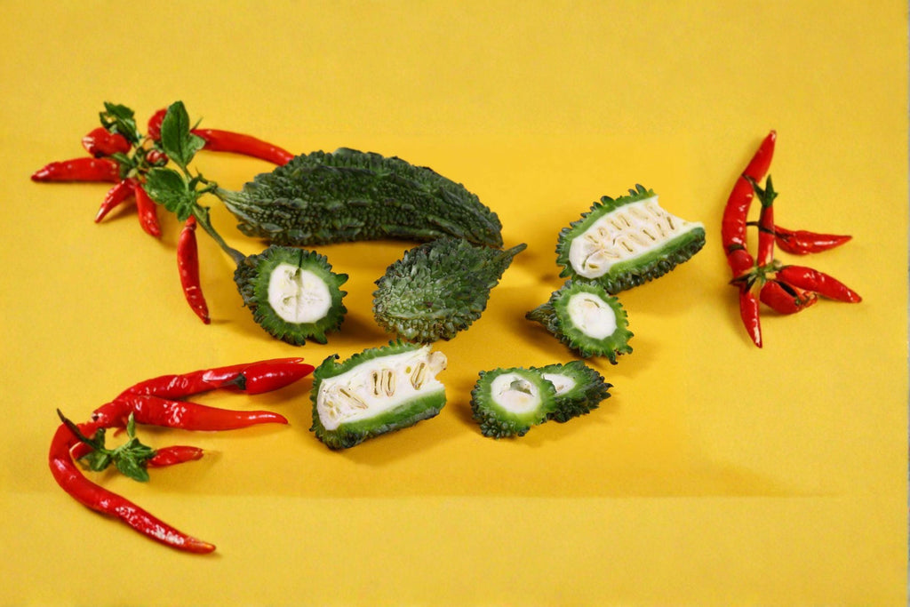 Bitter Gourd – Futo Spindle 5 Seeds | Japanese Bitter Melon | Thick Spindle-Shaped Fruits | Traditional Asian Variety