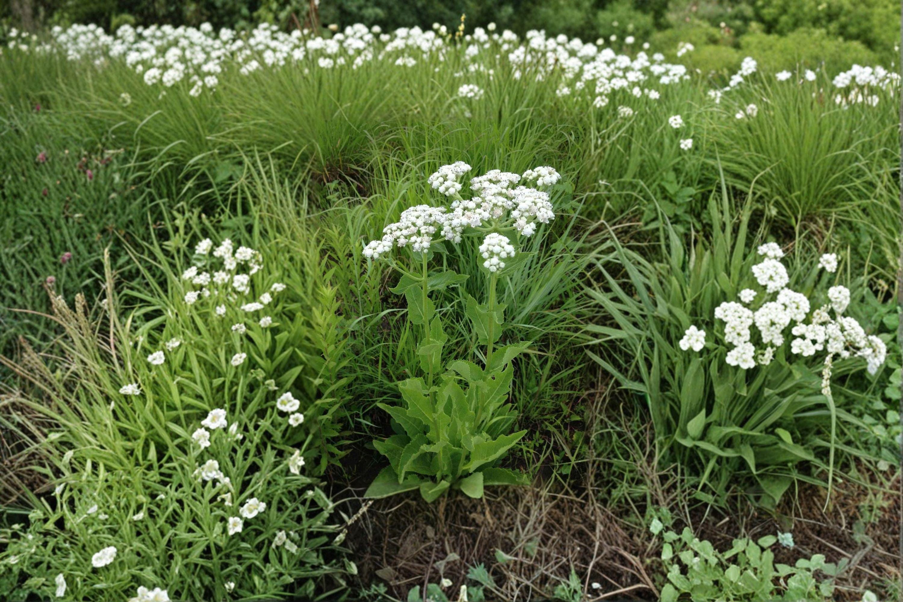 Wild Quinine – Parthenium integrifolium, Native Prairie Perennial | White Button Blooms (25 Seeds)