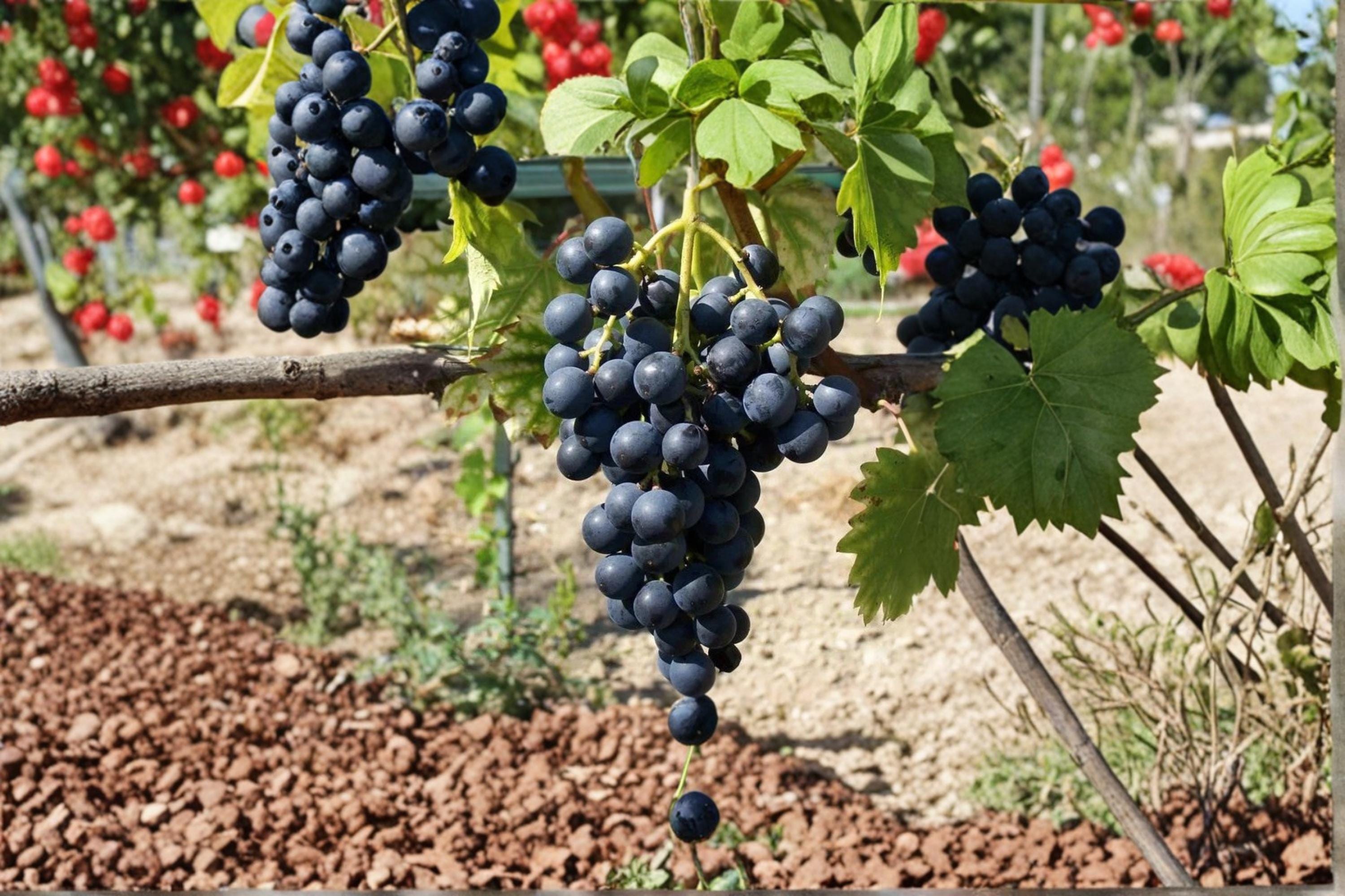 Muscat Bleu Grape 5 Cuttings 6-8" (Vitis vinifera Muscat Bleu) Unrooted Grape Vine Cuttings