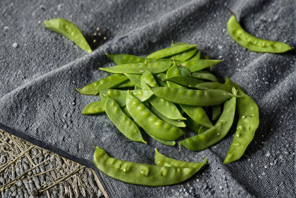 Pea – Snow Dwarf Sugar Grey 40 Seeds | Heirloom Snow Pea | Edible Pods | Compact Plants with Purple Flowers
