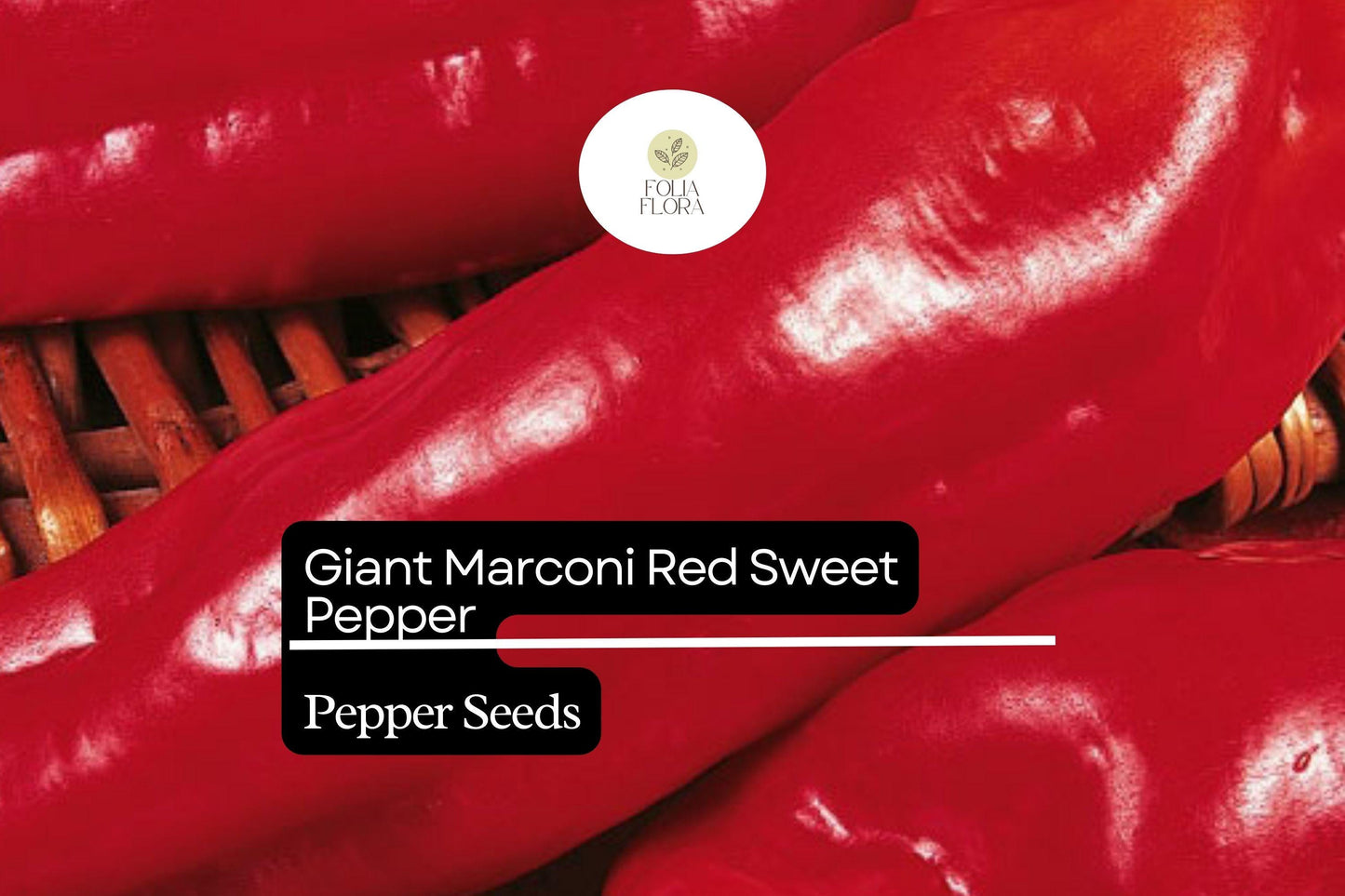 250mg Giant Marconi Red Sweet Pepper Seeds Capsicum annuum | High Yield, Non-GMO, Sweet & Smoky Flavor for Grilling and Roasting