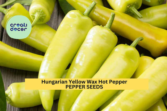 3pcs of 300mg Hungarian Yellow Wax Hot Pepper Seeds – Spicy Banana-Shaped Peppers for Pickling, Frying & Garden Growing Seeds for Planting