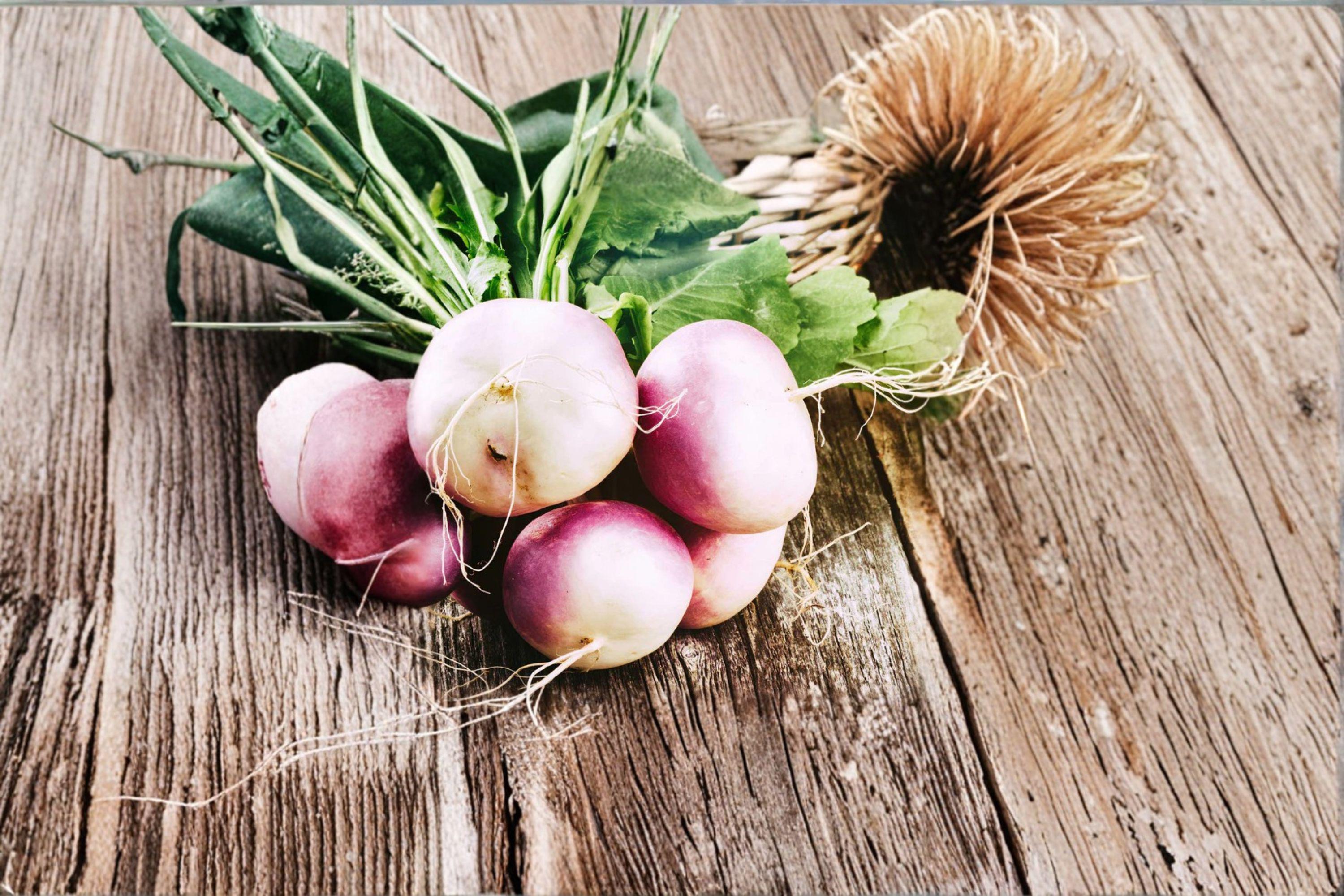 Turnip – Purple Top White Globe 300 Seeds | Classic Heirloom Turnip | Sweet White Roots | Dual-Purpose Greens & Roots