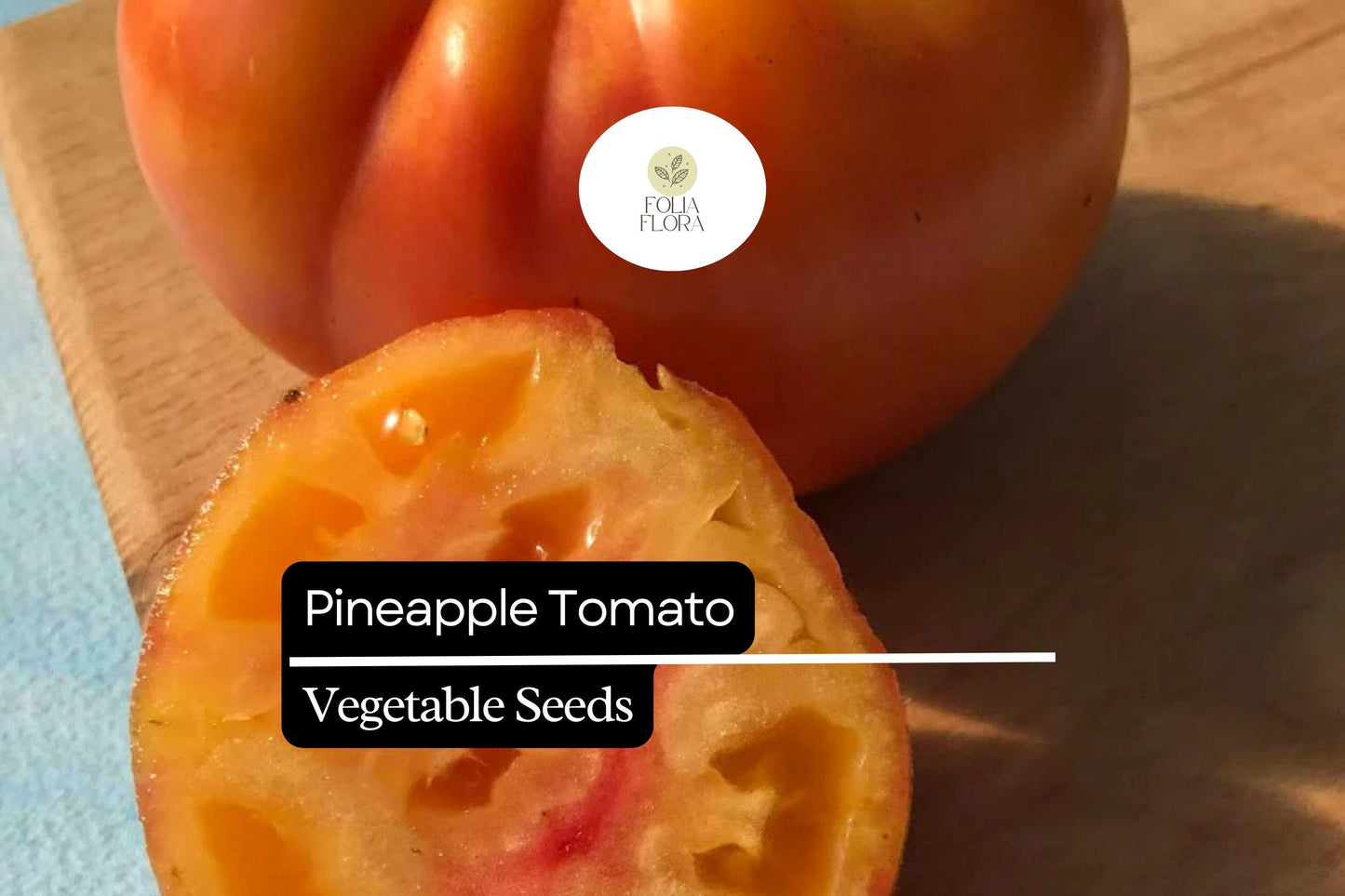 30 Pineapple Tomato Seeds | Solanum lycopersicum | Heirloom Bicolor Beefsteak | Sweet & Juicy