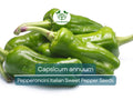 250 mg Pepperoncini Italian Sweet Pepper Seeds - Capsicum annuum | Heirloom Mild Pepper for Planting, Pickling & Culinary Use